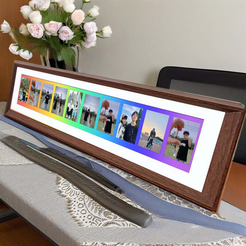 Instant Photo Frame Rainbow Photo Paper Special Picture Frame Long Photo Frame Mini 3inch 5inch Table Hanging Photo Frame