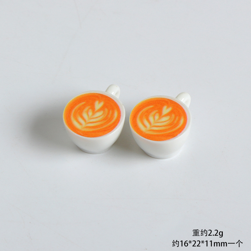 迷你微缩食玩仿真立体咖啡杯子树脂摆件diy奶油胶娃娃屋装饰模型|undefined