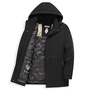 Main Push Style Live Face Down Jacket Thickened Winter Dad's Business Casual Removable Liner and Hat Jacket