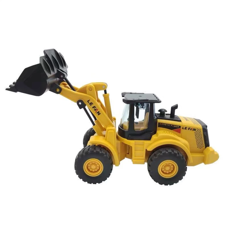 Toy car, shatterproof inertia excavator for boys