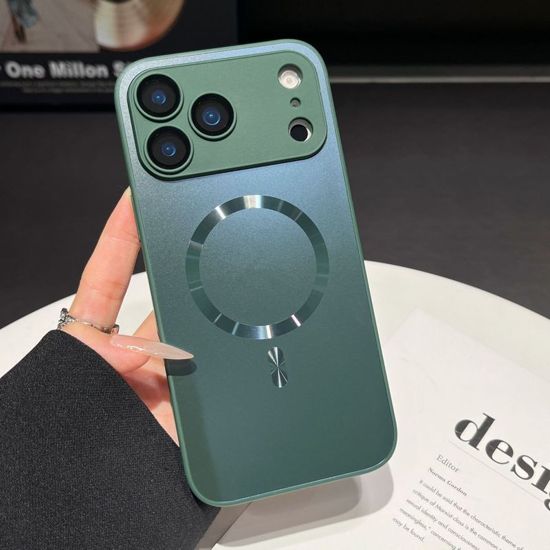 磁吸适用苹果17ProMax手机壳肤感磨砂iPhone16带镜头膜简约保护套|undefined