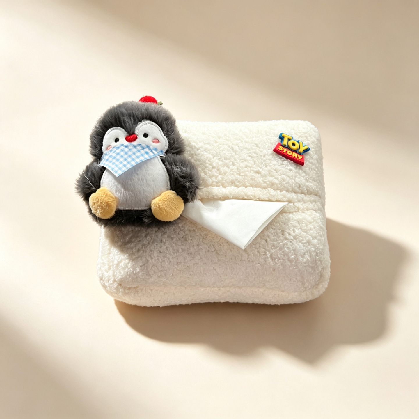 Car tissue holder penguin car tissue bag car tissue box in-car hanging tissue bag armrest box seat creative design