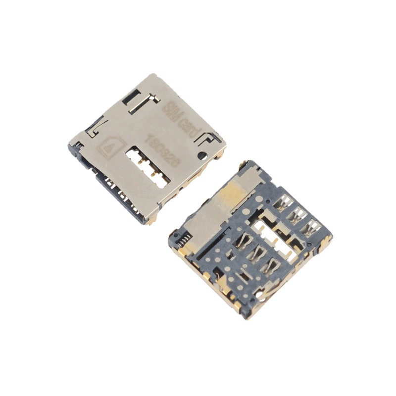 Слот для micro SIM 7P с выводами для пайки, обнаружение CD, разъём для мобильной micro SIM