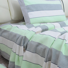 山东批发老粗布凉席三件套夏季空调席床单棉麻亚麻单人凉席子