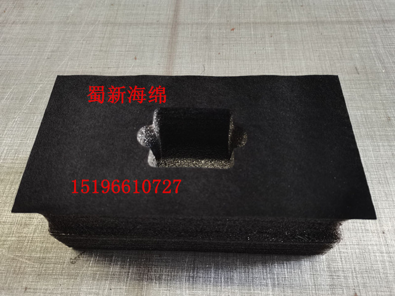 厂家供应黑色珍珠棉表黑绒表咖啡色绒缓冲包装泡沫/成型包装