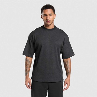 Cross-Border New Summer Men's Running Fitness Shirt Ice Silk Quick-Drying Thin Sports Casual Short-Sleeved T-Shirt
