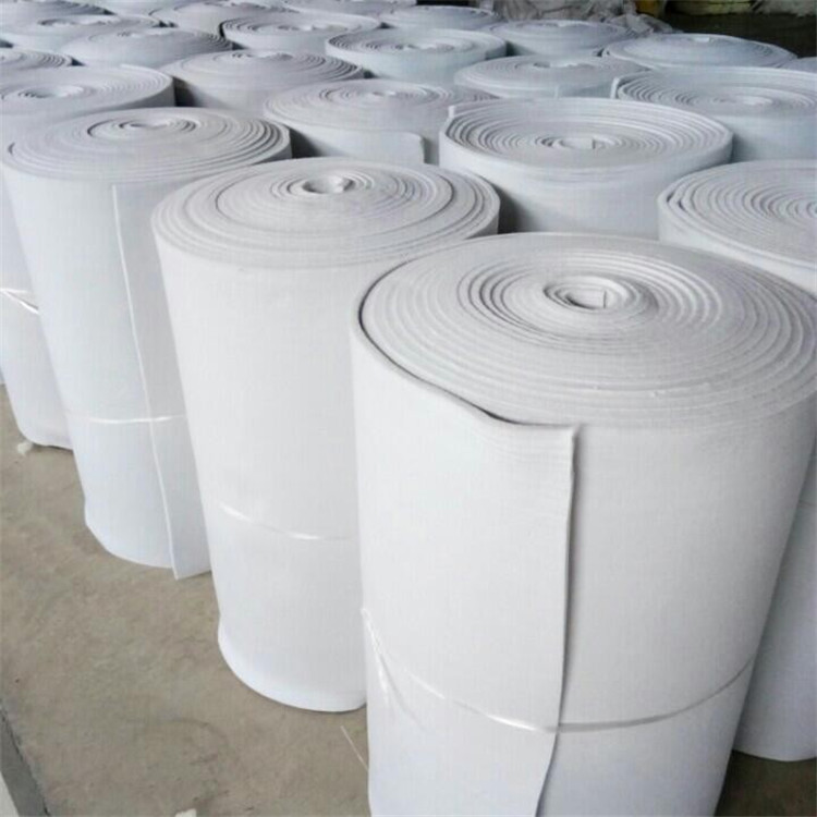 高密度白色毛毡涤纶化纤毛毡布毛毡卷毛毡条擦油大化白色分层毛毡