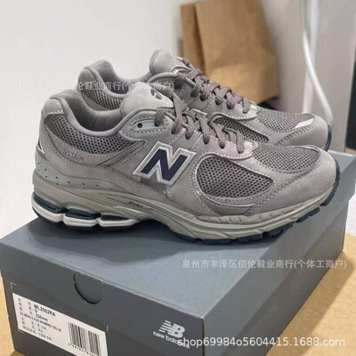 Putian высокая версия NB2002RA Yuanzu серые мужские и женские повседневные спортивные дышащие американские туфли для папы на толстой подошве в стиле ретро