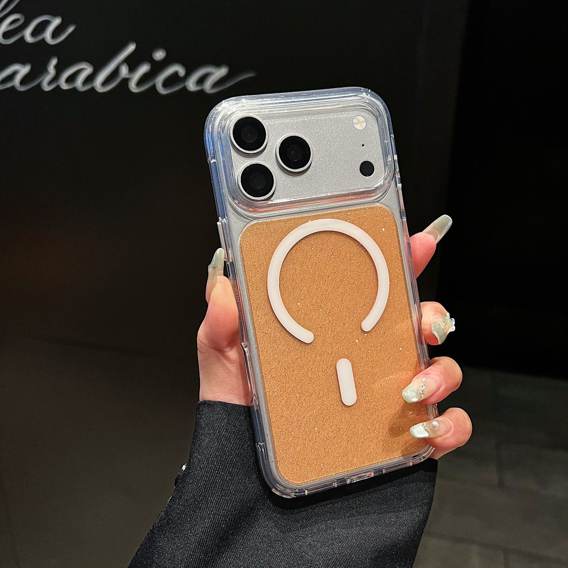 Funda Magnética para iPhone 16 y 17 Pro Max, de Acrílico, Resistente a Caídas, Transparente