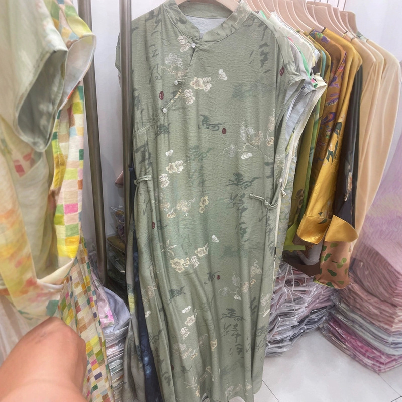 Summer New Style New Chinese Style Improved Cheongsam Women's Hanfu New Popular Sleeveless Summer Costume Dress