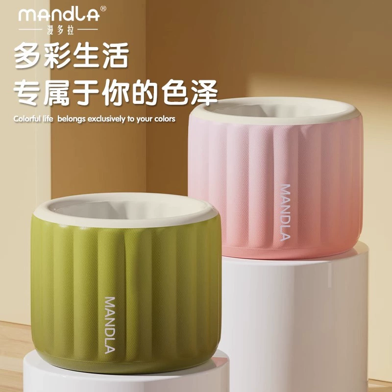 Automatic foldable tub for bathing