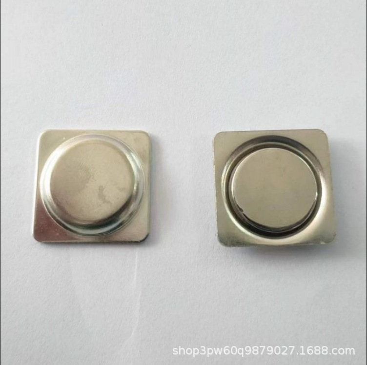 21*21mm 사각 자석 단추 (철심 없음)