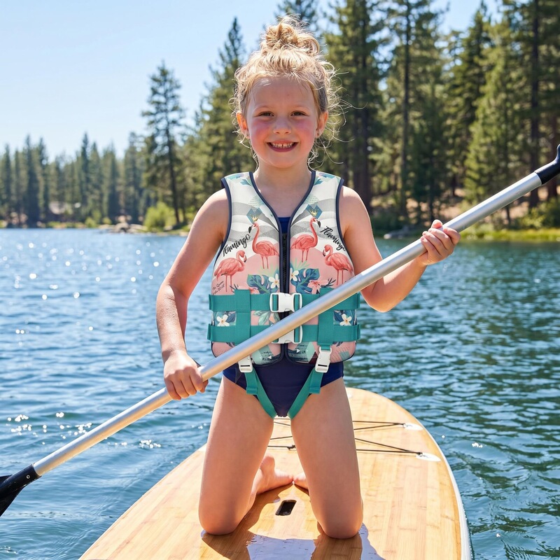Children's Life Jacket Professional Buoyancy Vest for Boys and Girls Buoyancy Vest Snorkeling Swimming Rafting Anti-Drowning