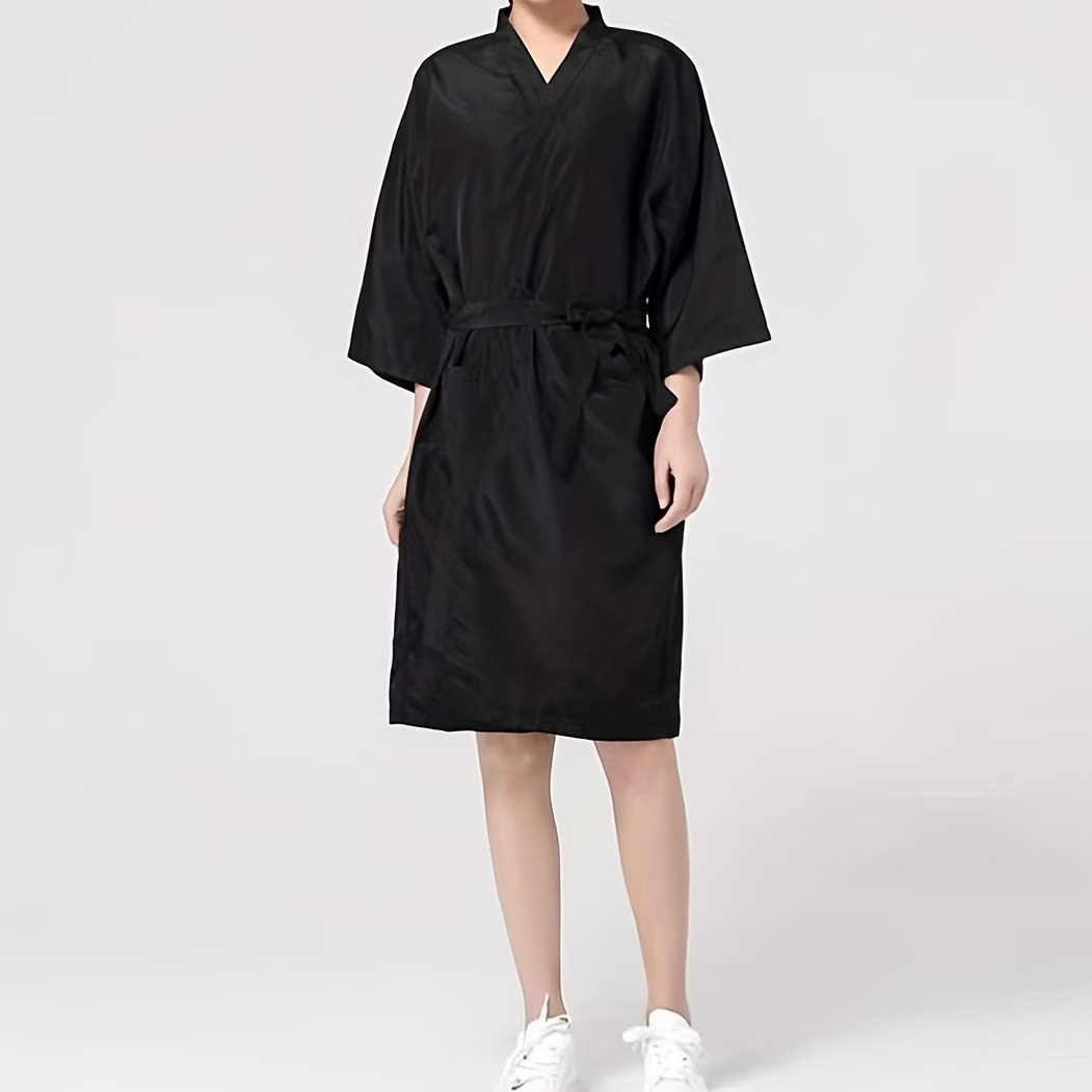 Bata Kimono de Peluquería para Salón de Belleza