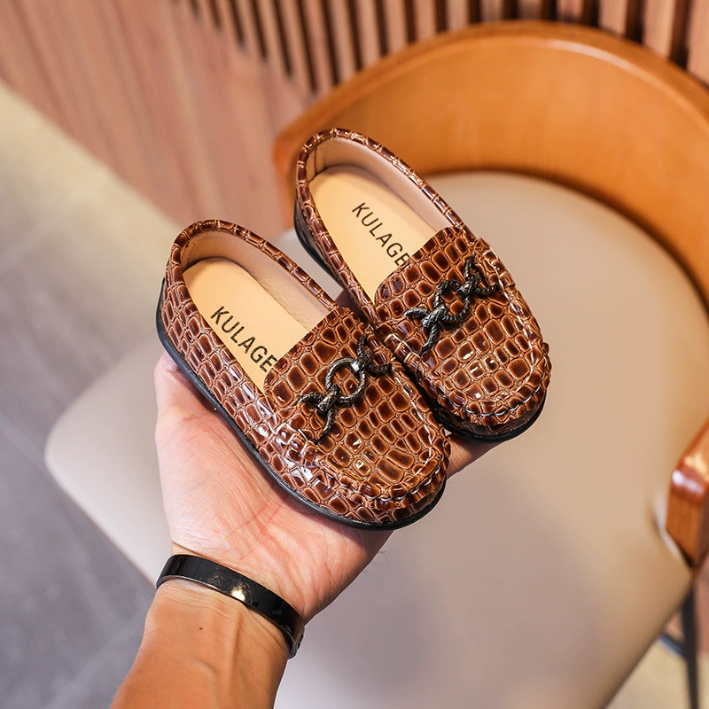 Британские стили детские ботинки из бобов