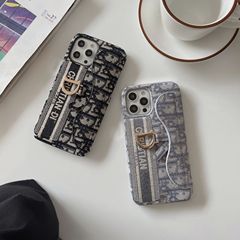 潮牌D家刺繍適用リンゴ16promax携帯ケース半包iPhone13カード転倒防止保護7G