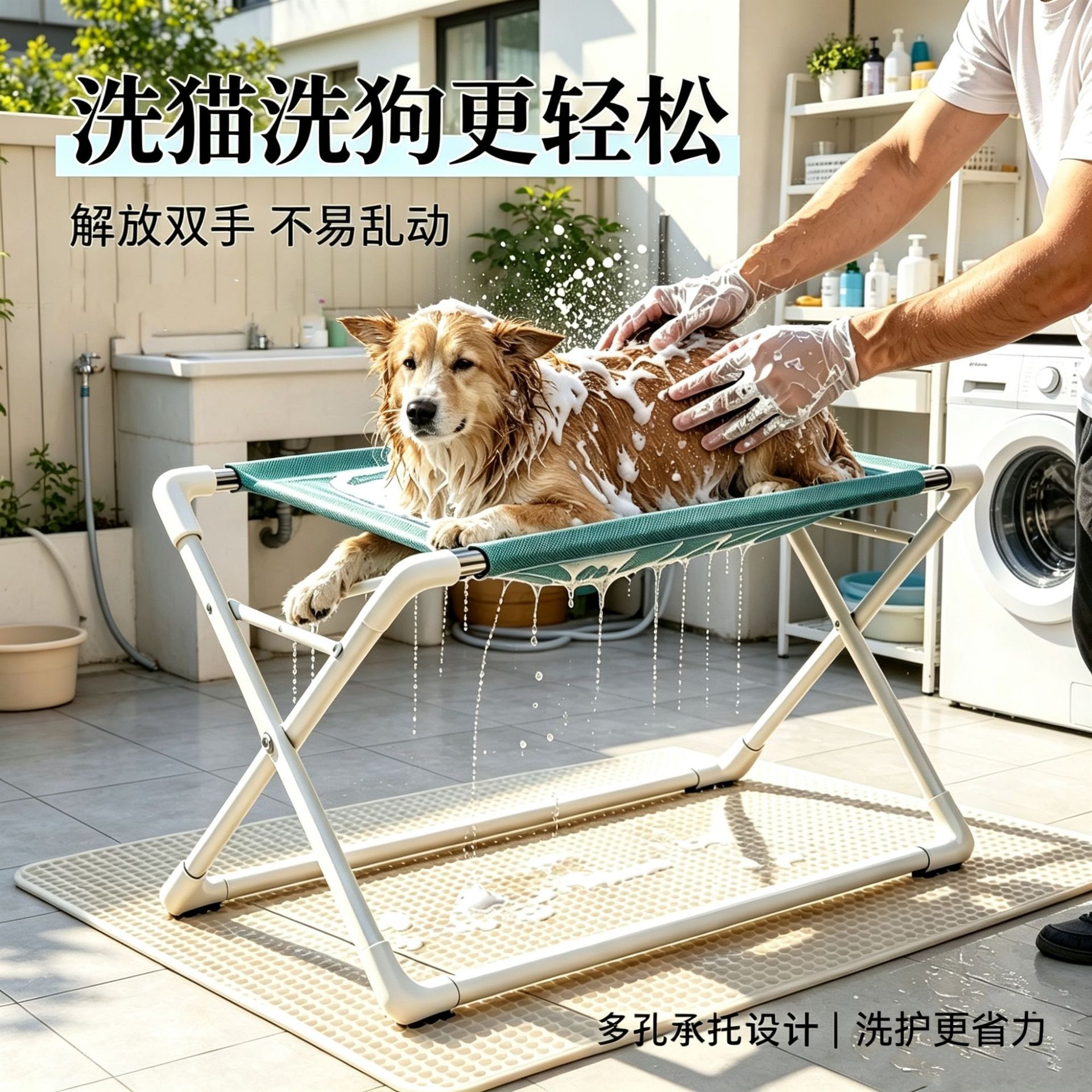 Special Anti-Slip Bracket for Pet Bathing, Can Support 10kg, Makes Washing Cats and Dogs Easier and Less Labor-Intensive