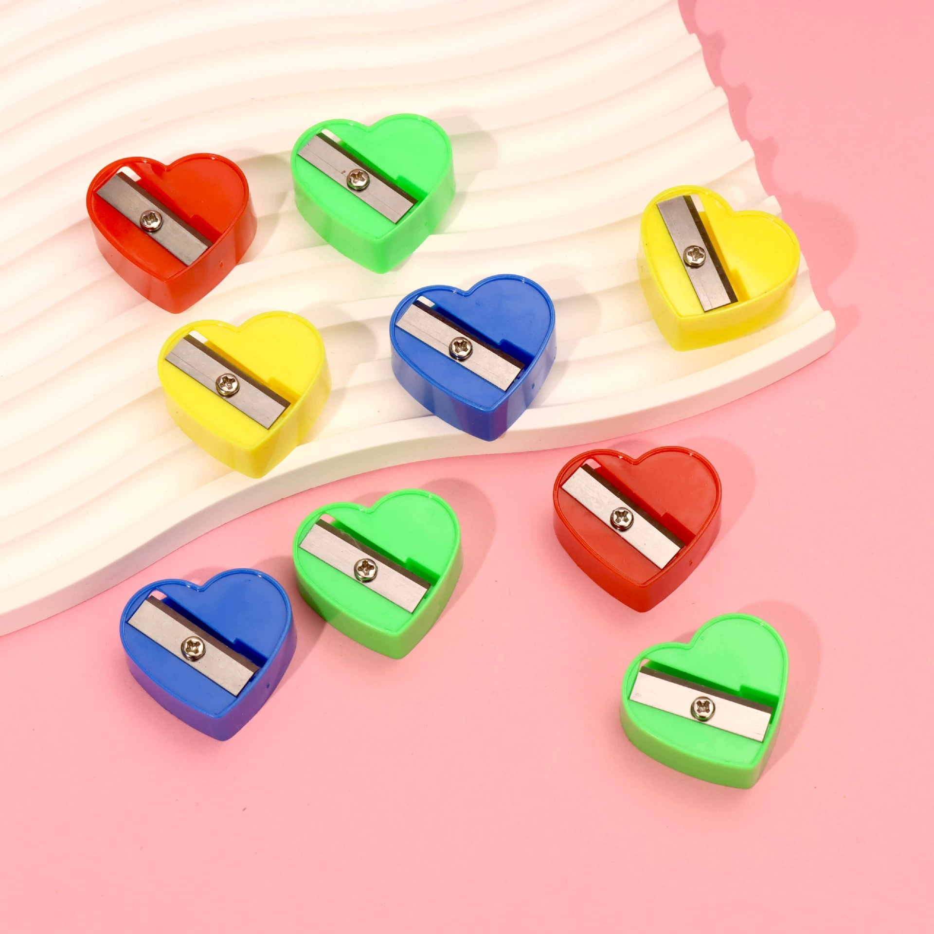 Трансграничный день Святого Валентина точилка T любовь точилка ручка геометрическая форма ручная пластиковая точилка для ручки