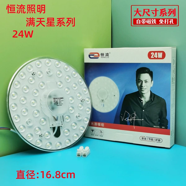 Large size, high bright round 24W white light