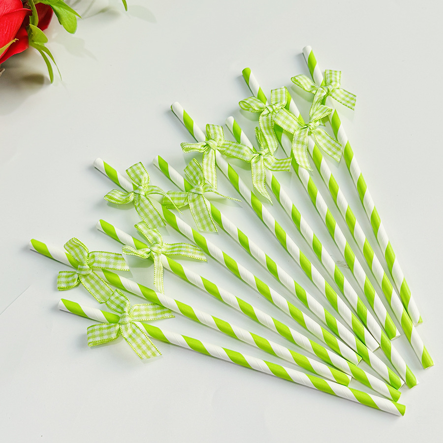 Inventario creativo de papel de arco de cuadrillas de paja decoración de fiesta mesa de postres vestido de cumpleaños botella de pudín inserción de Navidad