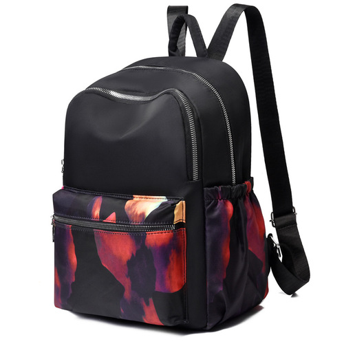 Backpack bag for women new multi-layer large capacity outdoor travel backpack nylon casual ethnic style backpack for women