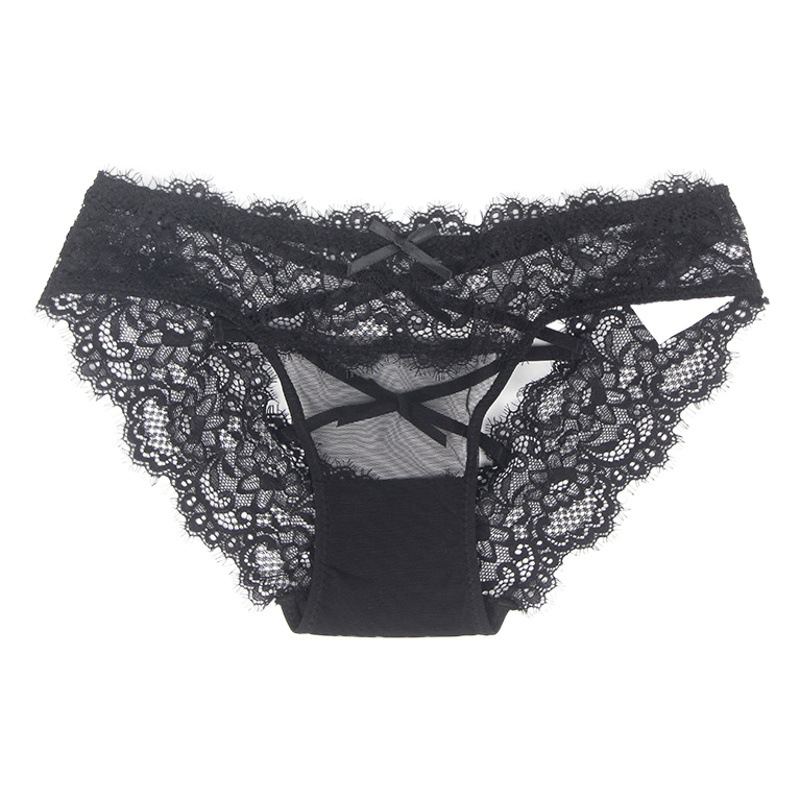 Más tamaño sexy ropa interior de encaje sexy Correa cintura baja hueco puro deseo escritos delgada transpirable en stock