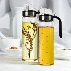 高ホウケイ酸ガラス製オイルポット、大容量家庭用調味料ボトル、キッチン用醤油・酢プレス式、越境で人気商品