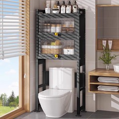 トイレスマートトイレ上方物置ラック床置き式浴室ロッカートイレラック多機能収納キャビネット