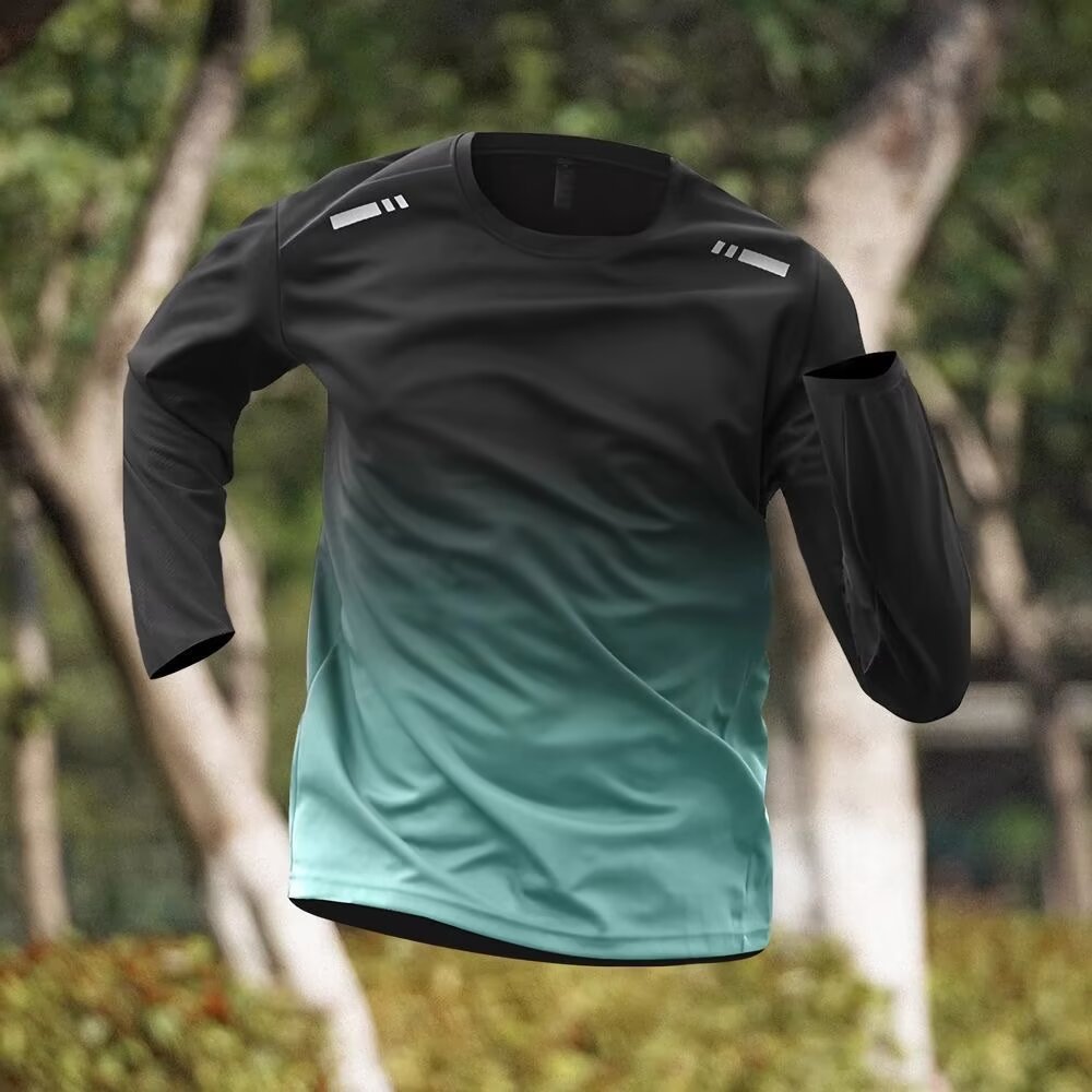 2026 comercio exterior correr ropa seca de manga larga camiseta de baloncesto de primavera y otoño para hombres entrenamiento deportivo fitness versátil