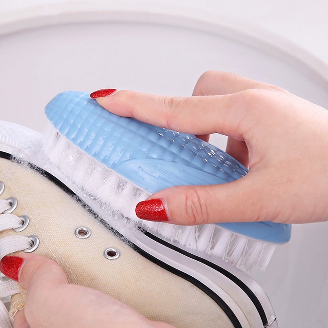 Forma de maní maíz creativo cepillo de lavandería cepillo de zapatos de color cepillo de limpieza del hogar plástico suave pelo pequeño cepillo