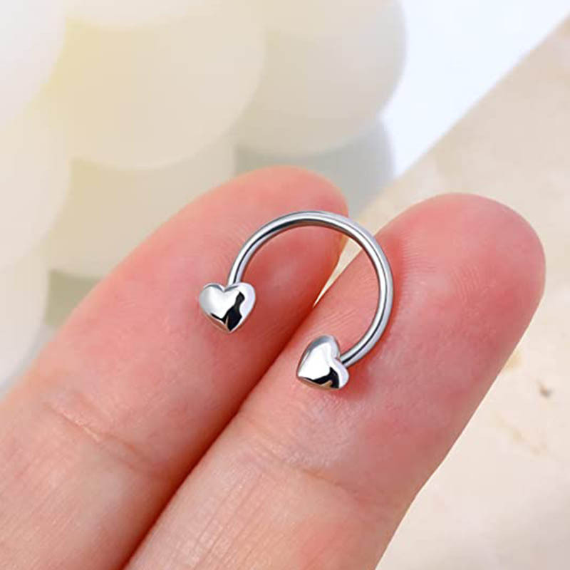 Labret piercing jewelry detail image
