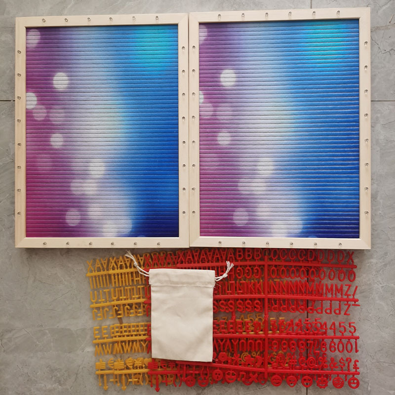 现货供应新款毛毡板亚马逊 毛毡星空留言板 字母毛毡板家用留言板