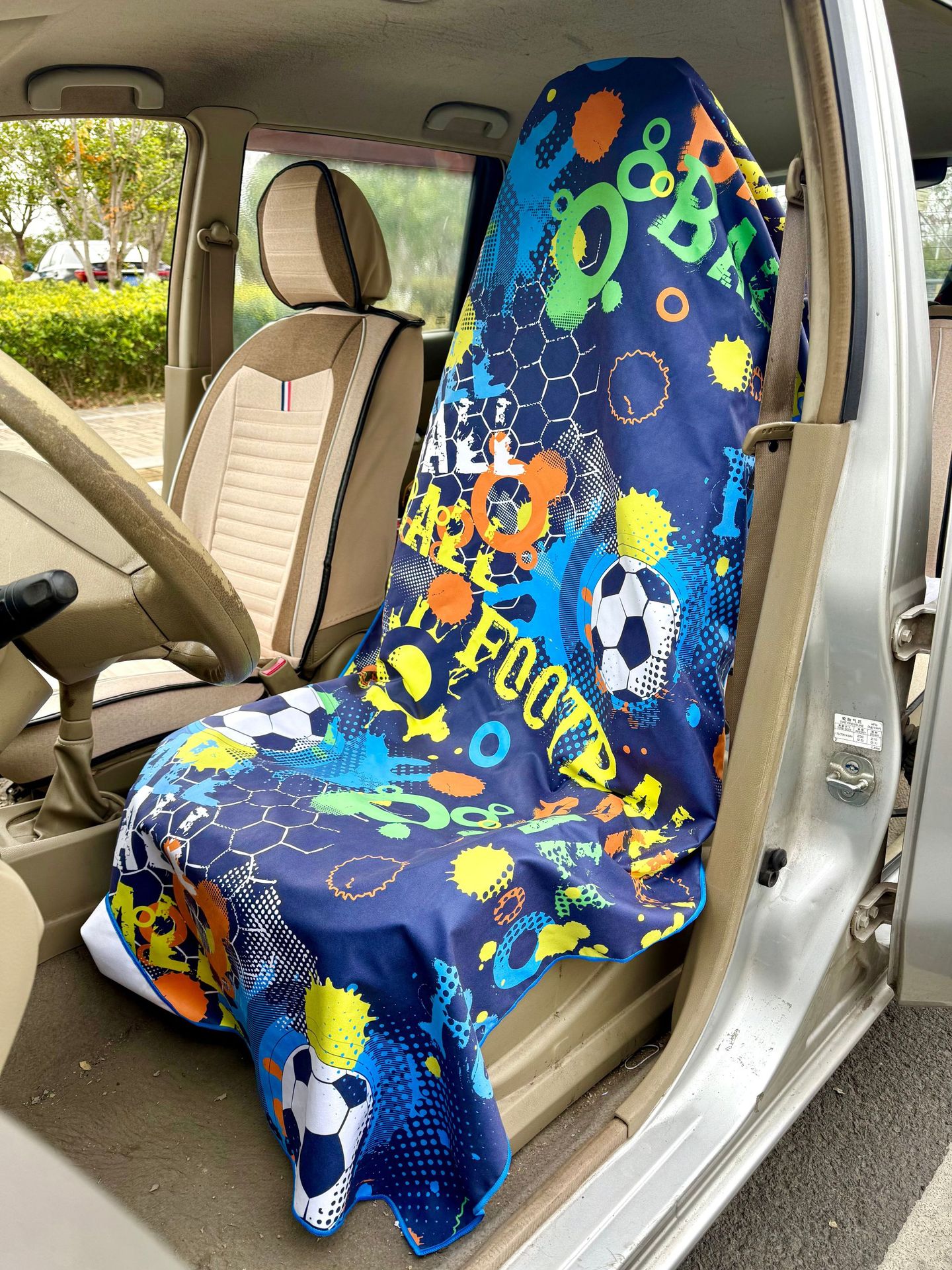 Cross-Border Ultra-Fine Fiber Quick-Drying Universal Car Seat Cover Towel, Beach Towel, Yoga Mat Towel, Sweat-Absorbent and Dust-Proof