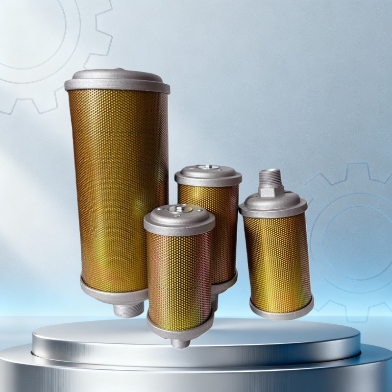加强昅干机消声器XY-07XY-10XY-15 排气消音器降噪XY-20