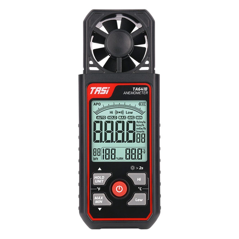 Tenas Высокоточный Анемометр TA641A Анемометр измерительный прибор тестер объема воздуха Портативный анемометр