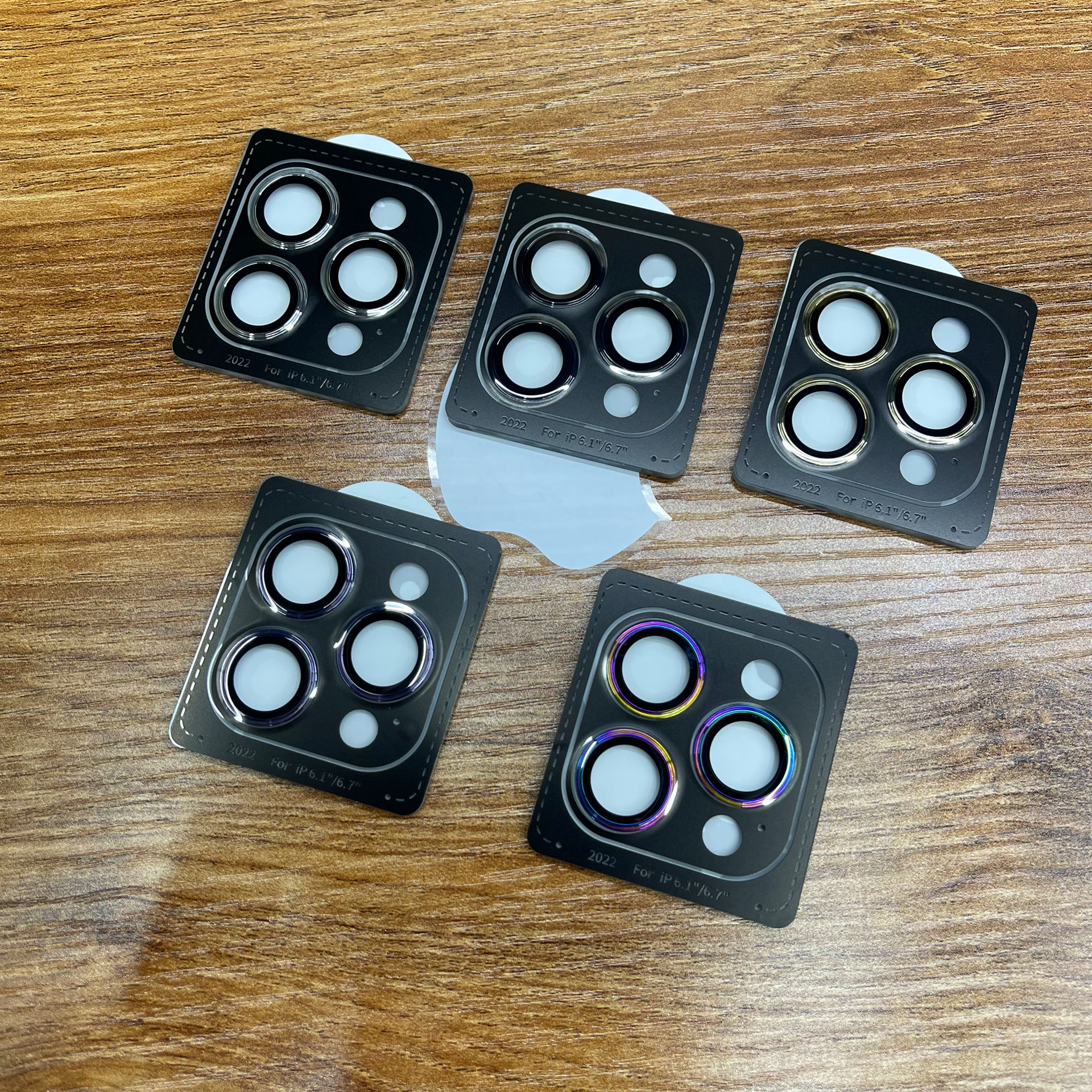 Aplicable a las etiquetas engomadas de la lente del teléfono móvil de Apple iPhone14promax Eagle Eye lente Acero inoxidable iPhone13promax