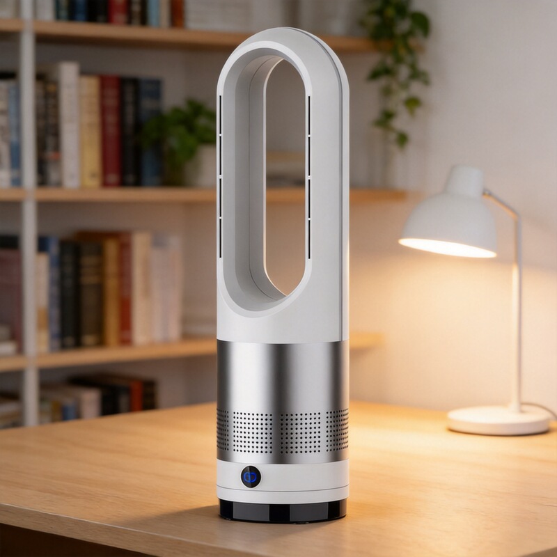 Manufacturer's New Cross-Border Bladeless Electric Fan with Remote Control, Desktop Silent Oscillating Tower Fan for Home and Office Use 18inch Manufacturer's New Cross-Border Bladeless Electric Fan with Remote Control, Desktop Silent Oscillating Tower Fan for Home and Office Use 18inch