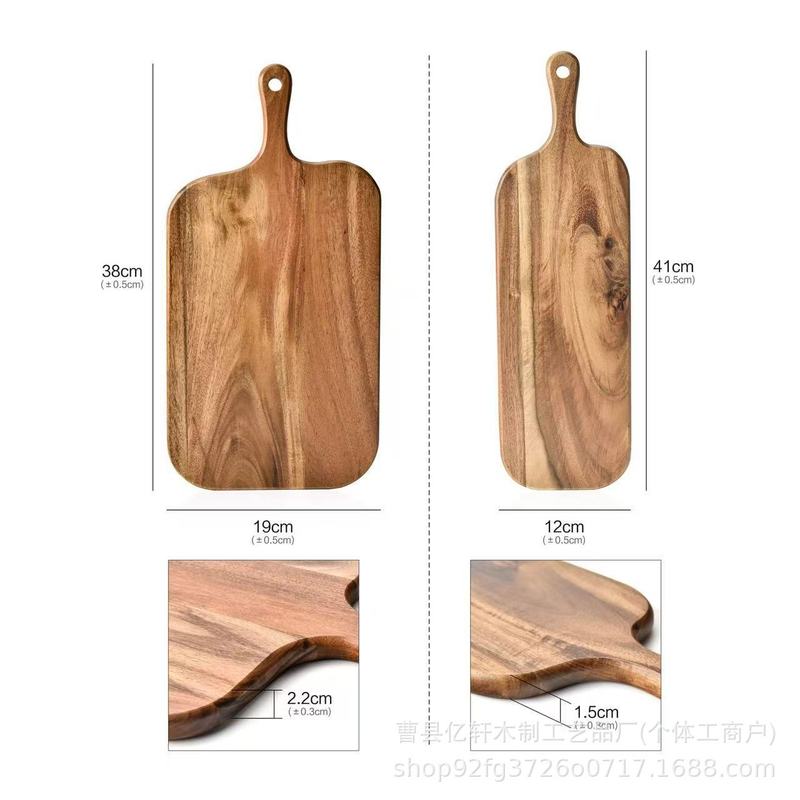 披萨盘木质托盘日式家用实木牛排烘培烧烤盘面包托盘木板托木盘子|undefined