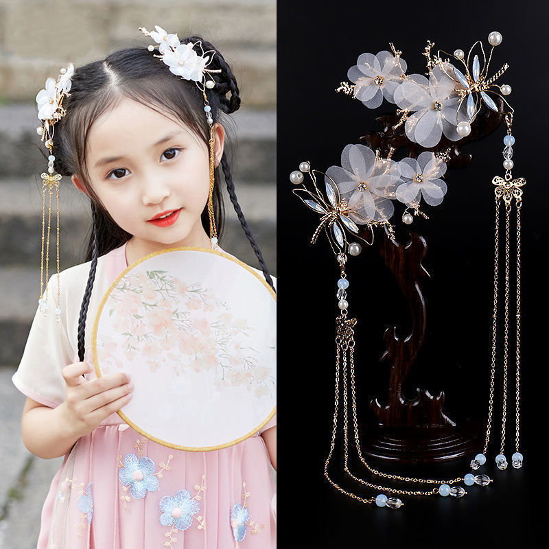 Hanfu Hair Accessories Girl hair Clip film photos shooting headwear Children fairy princess dress hairpin ancient dress accessories