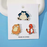 Pokémon Korda Duca Jenie Turtle Kaby Beast Bikachu Wiaoyg Semon-металлическая брошь декоративный значок