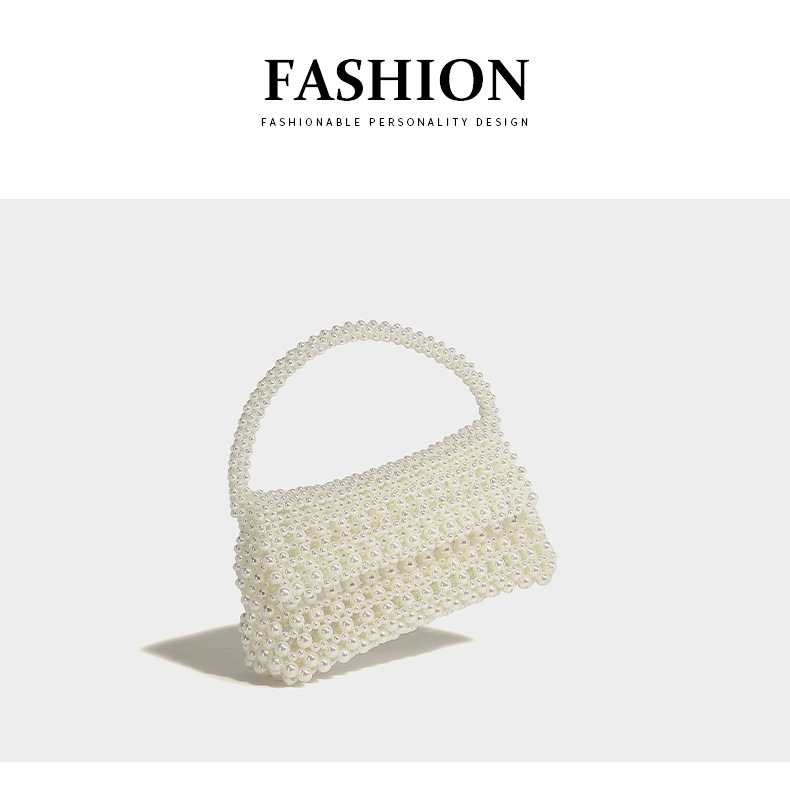 Stile francese nuovo a mano perla cava autunno e inverno luce lusso moda versatile nicchia spalla singola diagonale_voghion.com