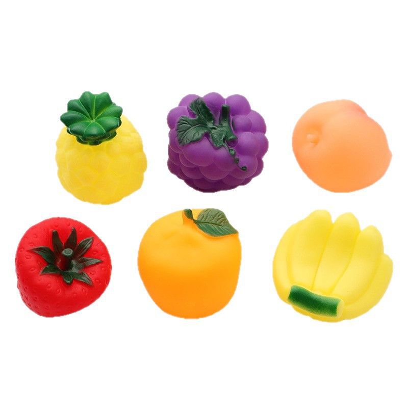 Simulación creativa para comer juguetes de frutas para niños en casa baño descompresión pellizco pellizco burbuja broma