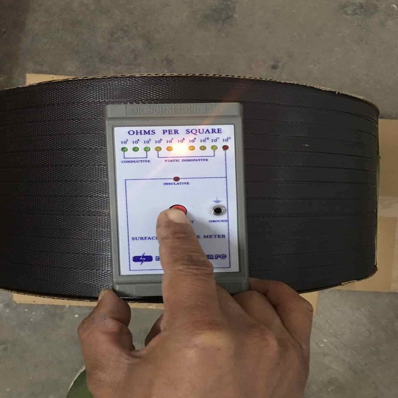 厂家直销防静电打包带 黑色防静电打包带 防静电黑色打包带1206