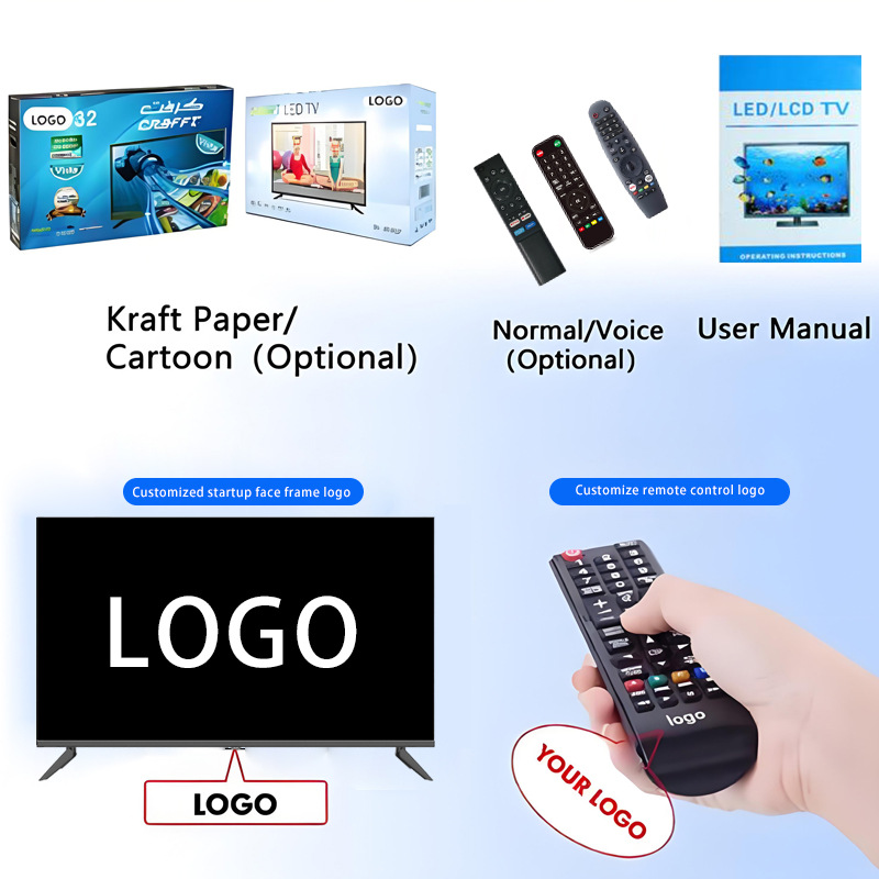 TV de comercio exterior TV LCD sin marco de 43 pulgadas 4K red inteligente WIFI TV fábrica al por mayor