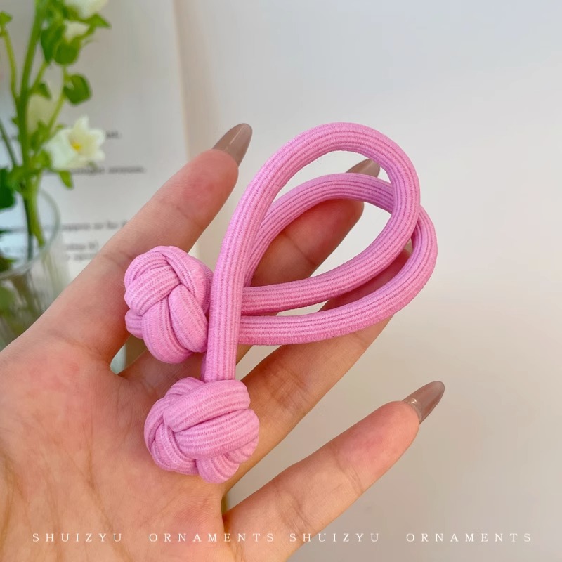 2025 nuevo estilo cuerda para la cabeza niña banda de goma de gama alta cuerda para atar el cabello temperamento de alta gama lazo para el cabello funda de cuero simple tocado