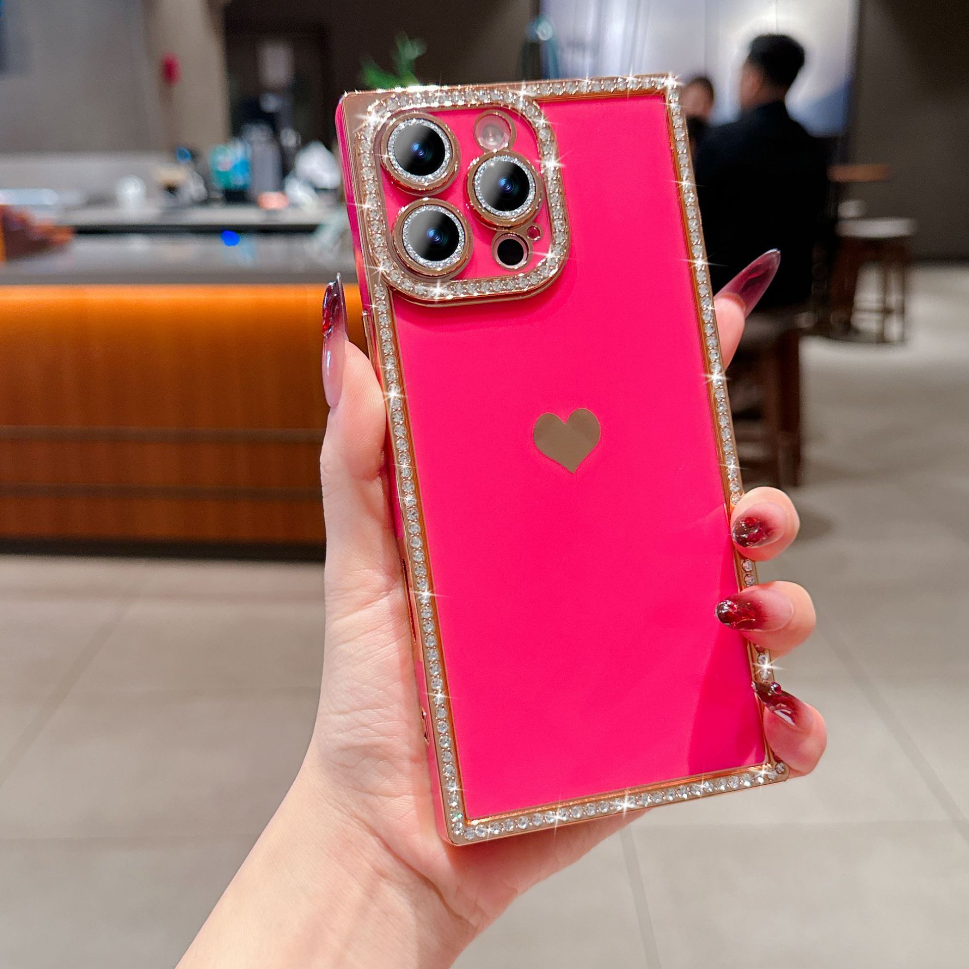 Coque Iphone 17 Avec Bordure Électroplaquée Miroir Anti-chute_voghion.com