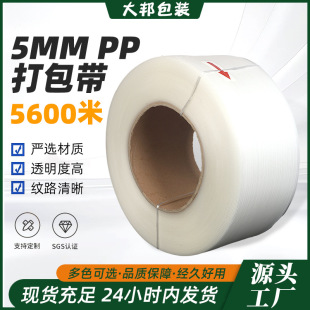 Factory wholesale 5mm packing belt hot melt strapping packing belt carton packing automatic machine packing belt