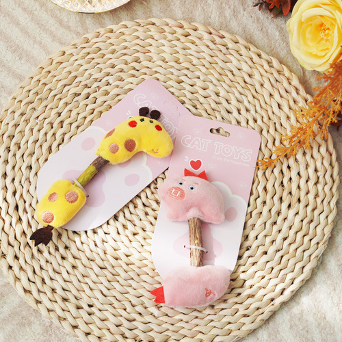 Cat Woodland Mint Cat Toy Teething Stick Adult Cat Kitten Cat Tooth Cleaning Snack Chew Plush Toy Wholesale 