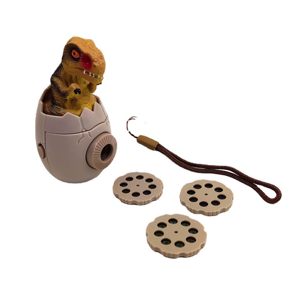 Nuevos niños Qizhi ciencia y educación juguetes 24 sombra multifunción dinosaurio huevo proyección linterna proyector 2-en-1