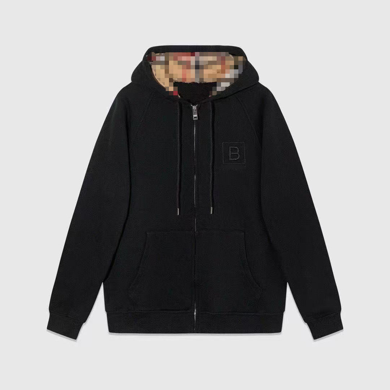 Hooded Unisex Plaid Zip-Up Long-Sleeve Trendy Fashion Versatile Checkered Spring and Autumn Casual Multi-Pocket Jacket